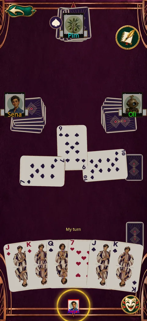 The table