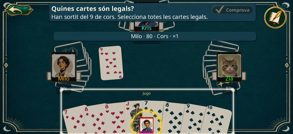 Llegir una jugada legal · Mòbil · Horitzontal