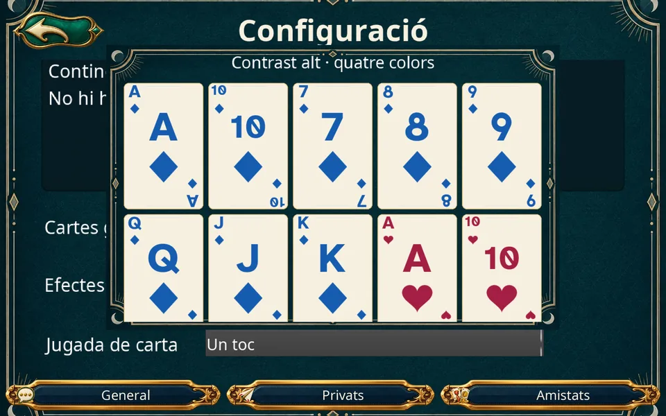 El teu estil de taula · Tauleta · Horitzontal