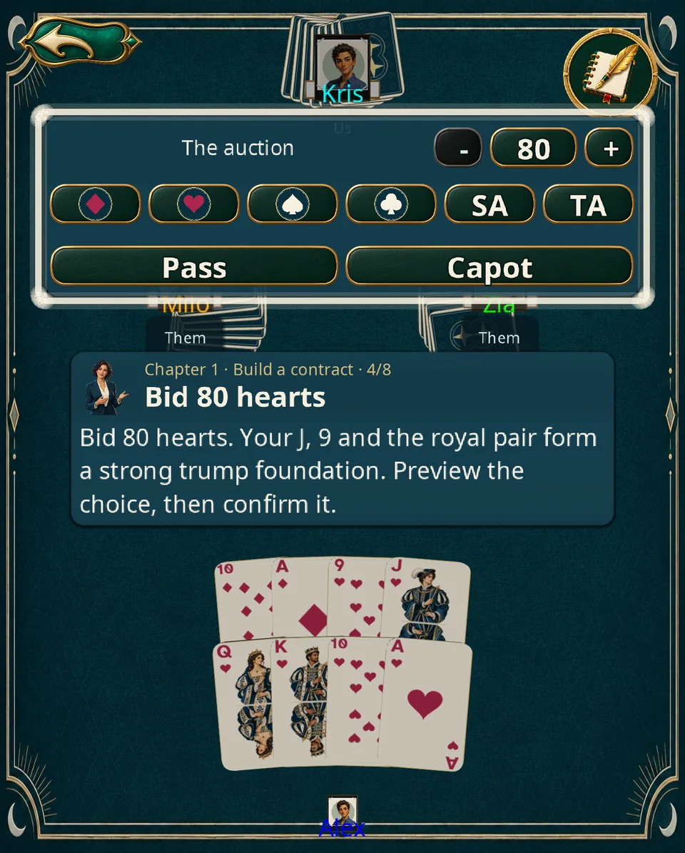Your first guided contract · Tablet · Portrait