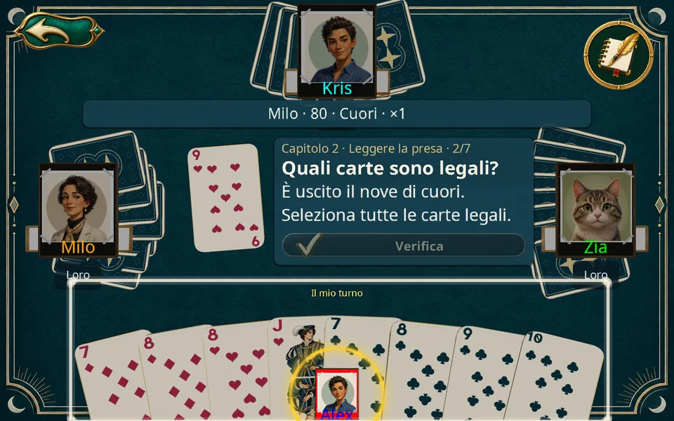 Leggere una giocata legale · Tablet · Orizzontale